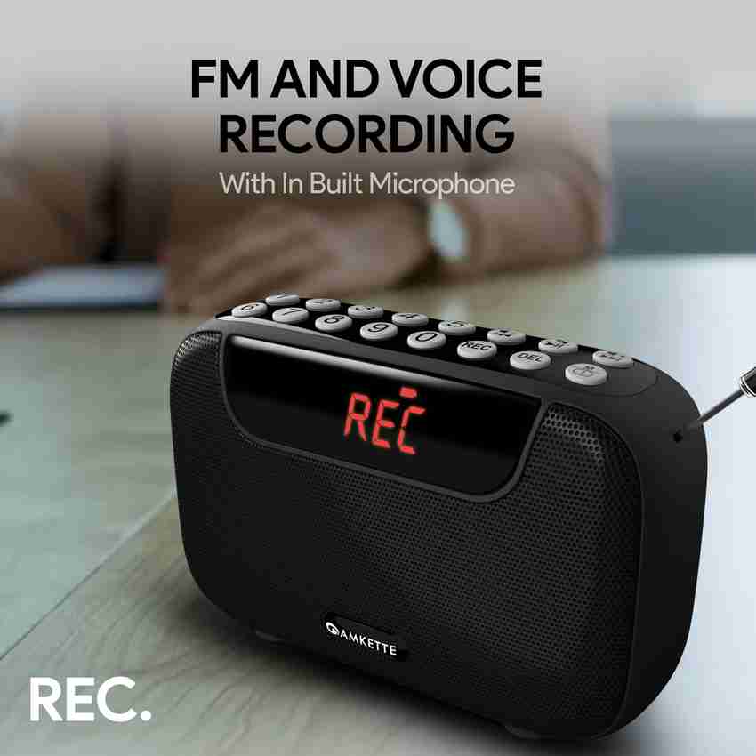 Amkette pocket fm portable multimedia speaker top