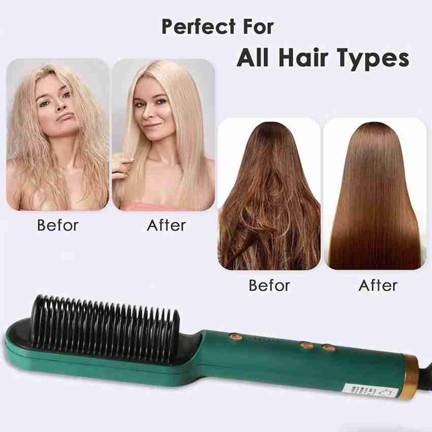 Woman ocean hair brush straightener outlet