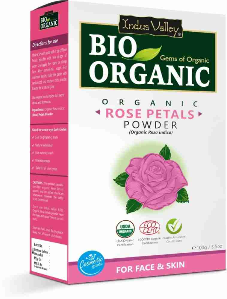 Organic Rose Petals Powder, Ground Rose Petals, Pulverrose, Rosa