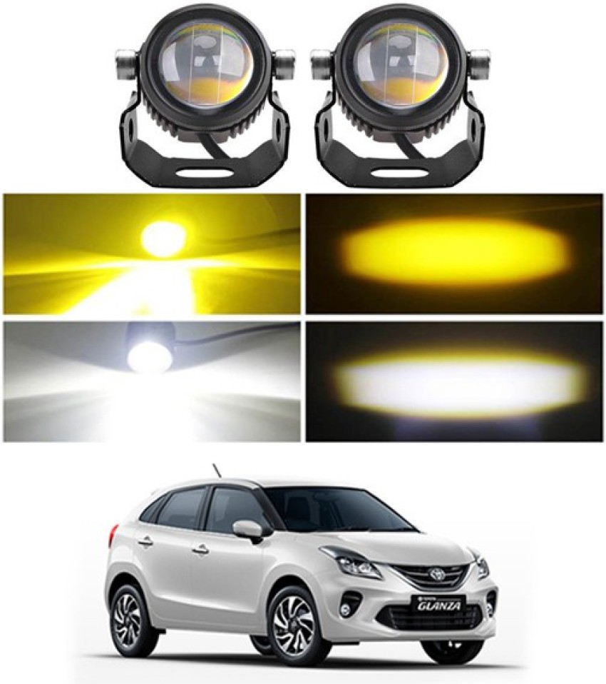RKPSP Mini LED Driving Fog Lights,Amber and White Projector High