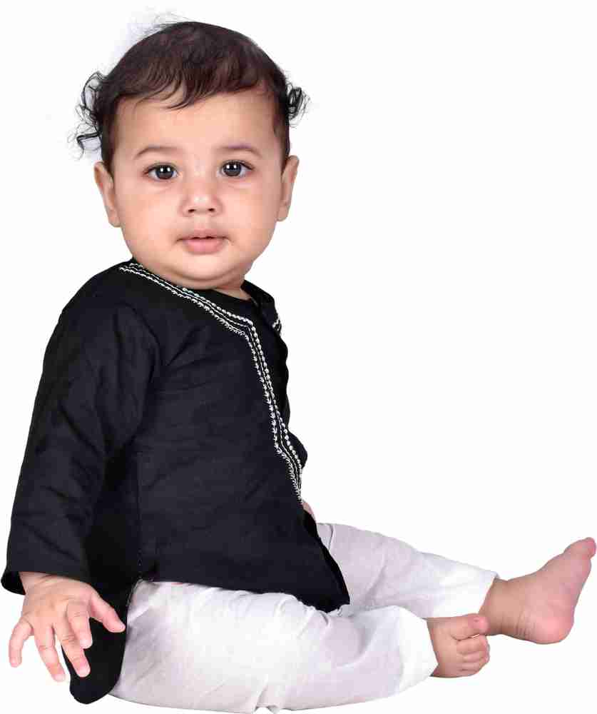 Black kurta for baby boy hot sale