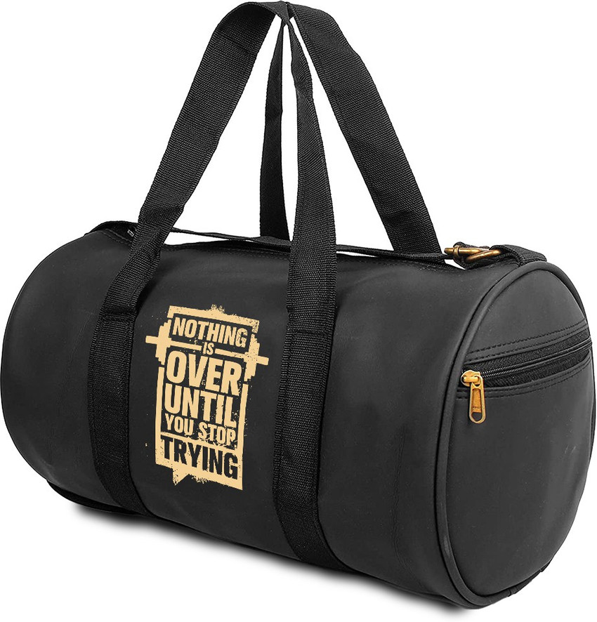All Your Design Printed Duffle Shoulder Sports GYM Bags for Fitness Unisex Men Women 080 Gym Duffel Bag BLACK Price in India Flipkart