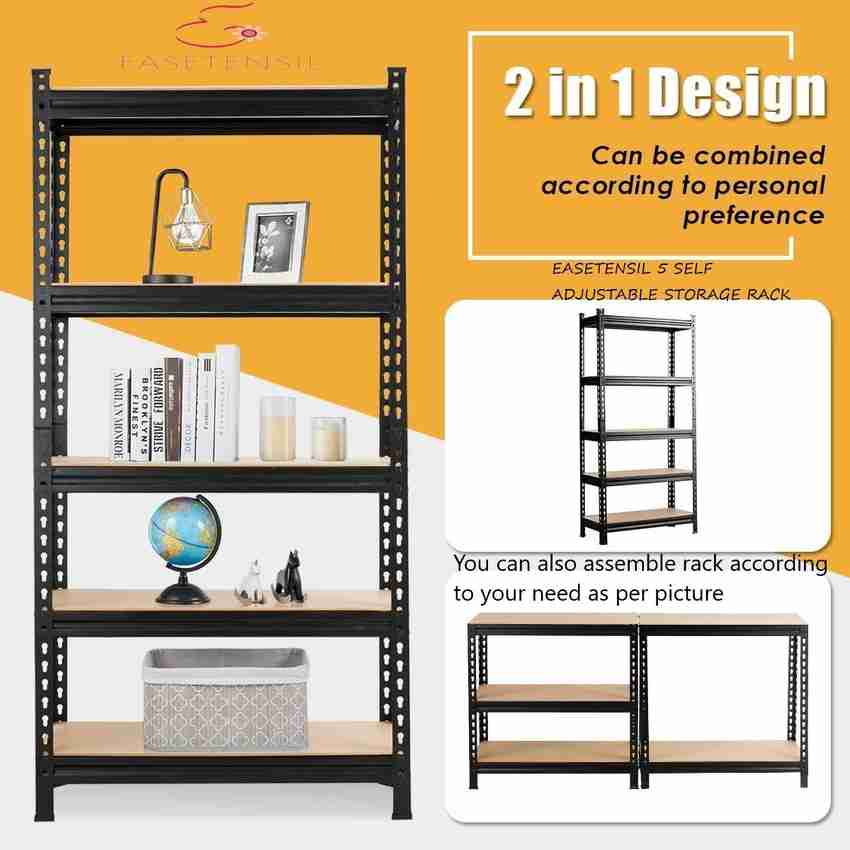 Five shelf storage rack on sale