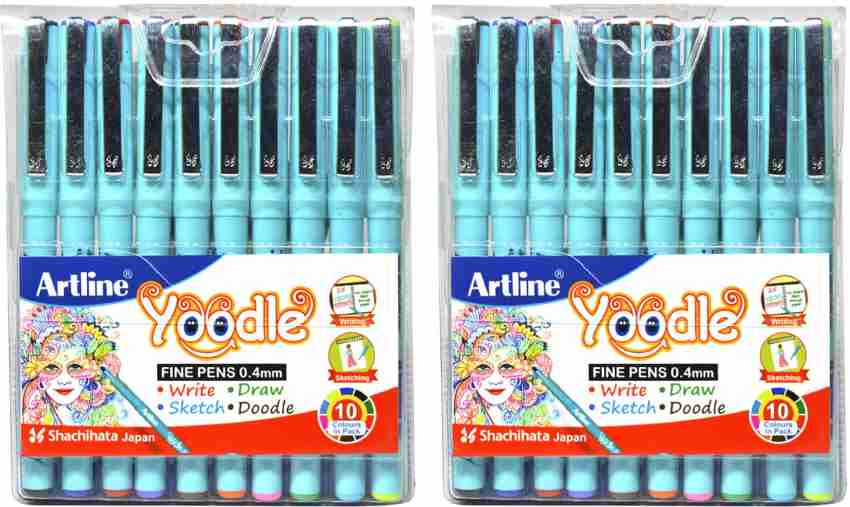 Artline Yoodle Art Pen 0.4 mm Nib for Doodling Sketching Drawing