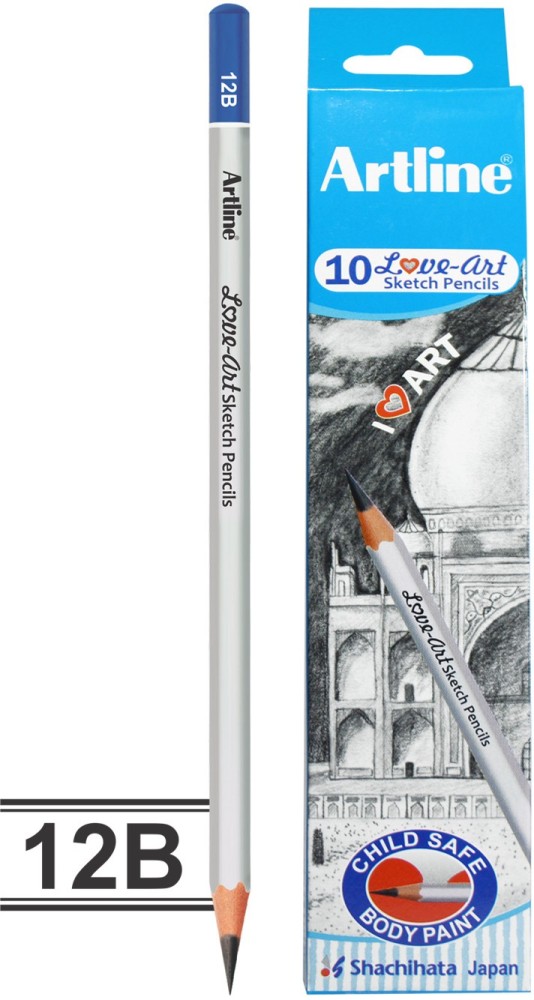 Definite Artline Set of 6 Love-Art Sketch Pencils +