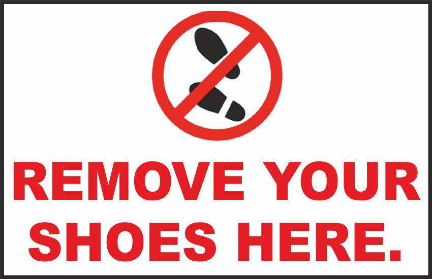 30+ Please Remove Shoes Sign Stock Photos, Pictures & Royalty-Free Images -  iStock
