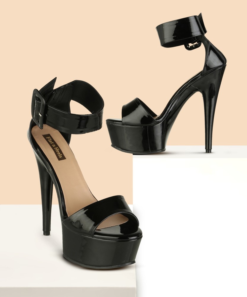 flat n heels Women Black Heels