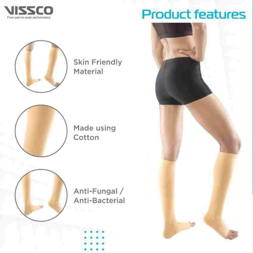 Buy VISSCO CORE MEDICAL COMPRESSION STOCKINGS P.C.NO.0716 (BELOW KNEE)  Ankle Support Online at Best Prices in India - Sports & Fitness