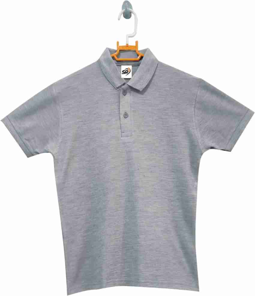 SR Clothing Colorblock Men Polo Neck Grey T Shirt Buy SR