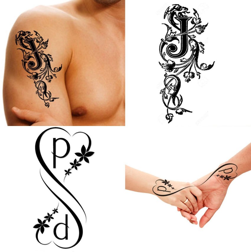letter j heart tattoo designs