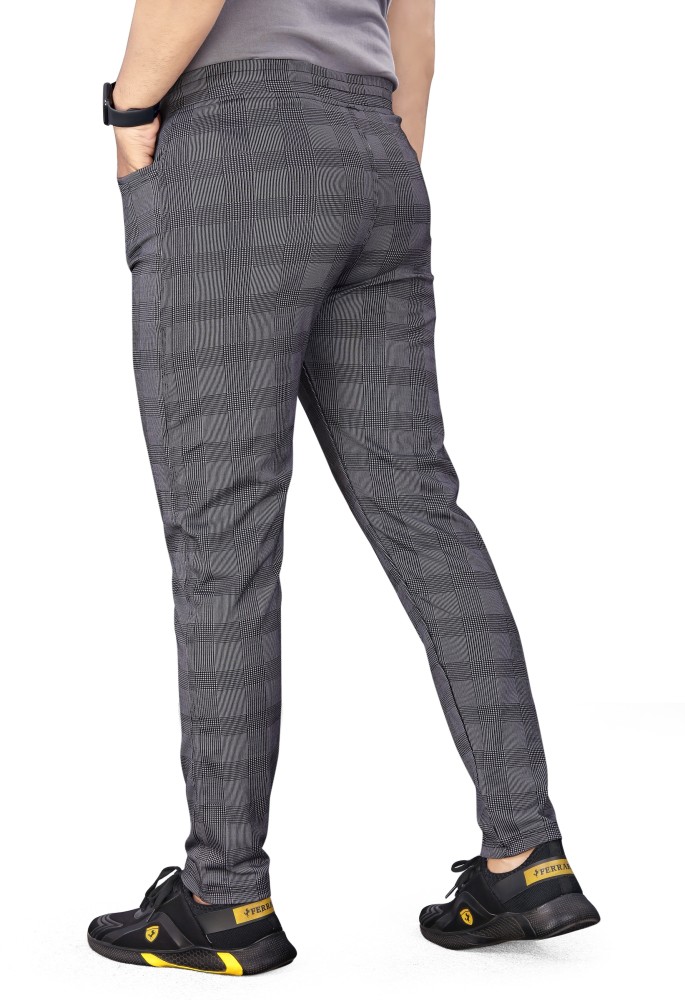 Get Dark Grey Checkered Classic Formal Pants at  1499  LBB Shop