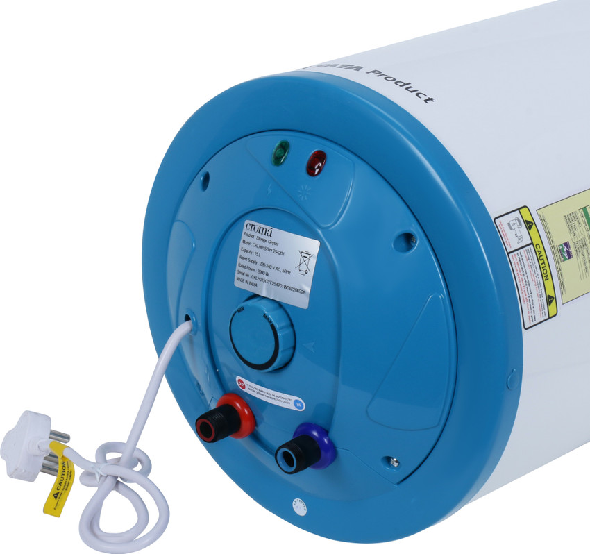 Croma 15 L Storage Water Geyser (CRLH015GYF254201, White,Blue) Price in  India - Buy Croma 15 L Storage Water Geyser (CRLH015GYF254201, White,Blue)  online at Flipkart.com
