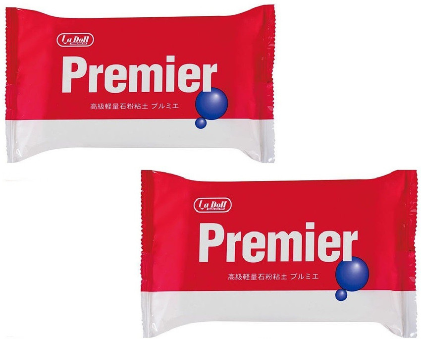 Padico Lightweight Premier Stone Clay 300g Color White Pack of 2