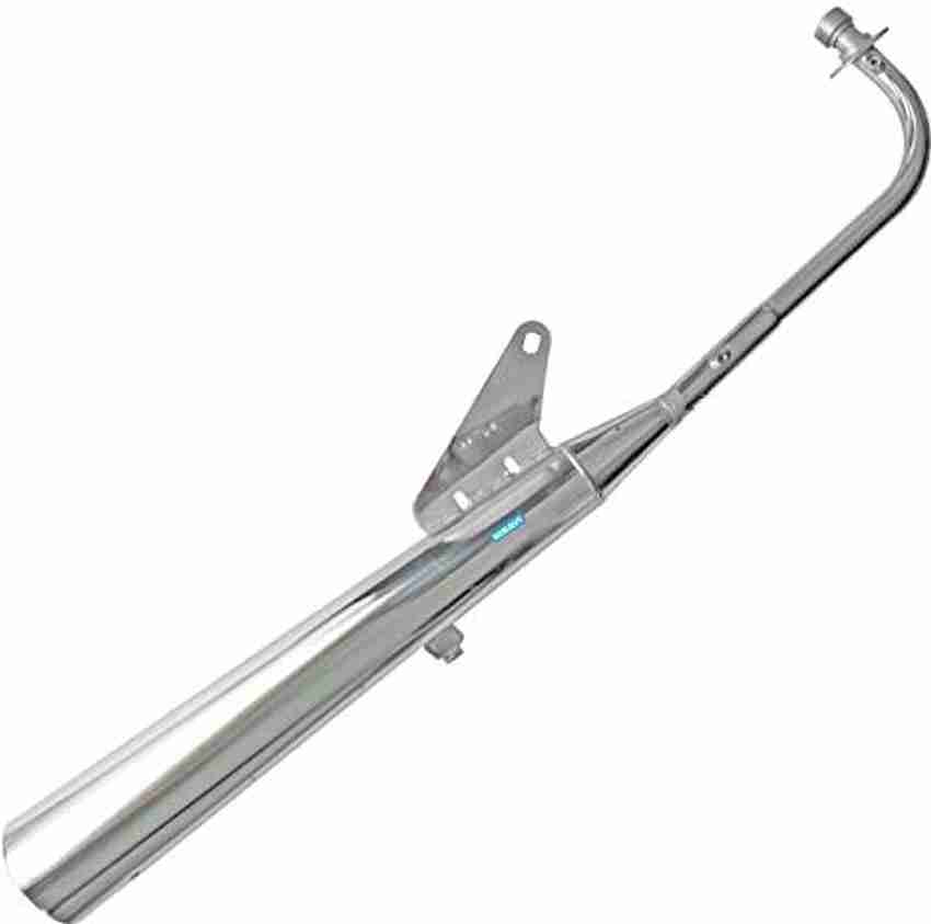 nikavi SLCP14 Silencer Compatible For Hero Splendor Old Chrome