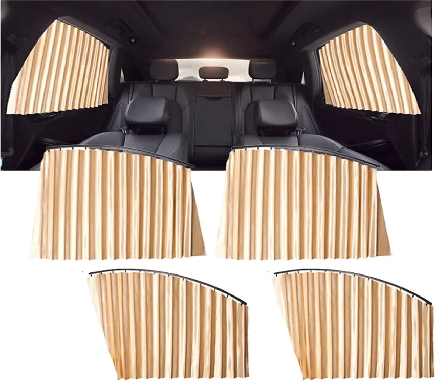 metreno Magnetic Car Window Sun Shade Curtain Retractable
