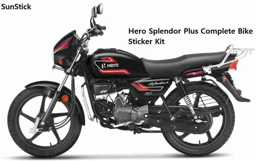 Hero splendor best sale plus sticker kit