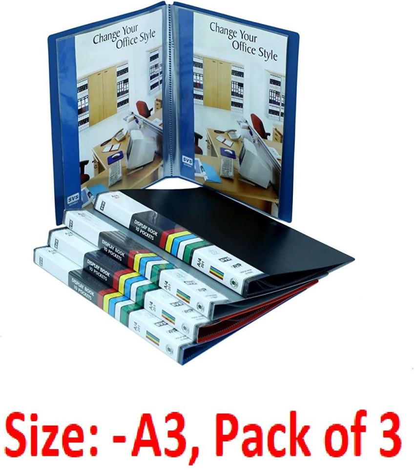 A4 File Folders Display Book 4 Hole Binder Folders Waterproof