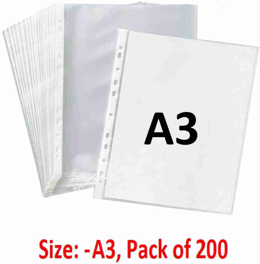 SVS A3 Size Document Sleeves 40 Micron Thickness  