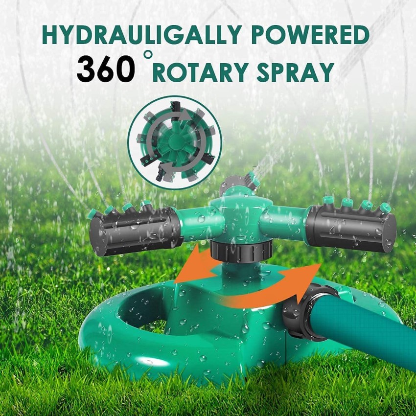 Garden Sprinkler Head - 360 Degree Rotating Multipurpose Yard Sprinklers  for Plant Irrigation and Kids Playing Head Angle Watering Sprinkler  Automatic