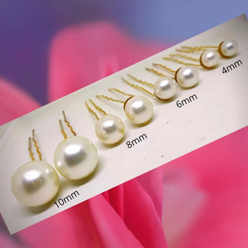 S K Bright 12 Pack Wedding Hairstyle Design Tools Pearl Hair Stick Pearl  Hair Pins Hair Pin Price in India - Buy S K Bright 12 Pack Wedding  Hairstyle Design Tools Pearl