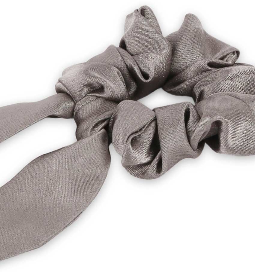Mueras Silk Satin Hair Scrunchies Ties Pack of 3 for Women and Girls (Grey,  Pink and Black) : : Jewellery