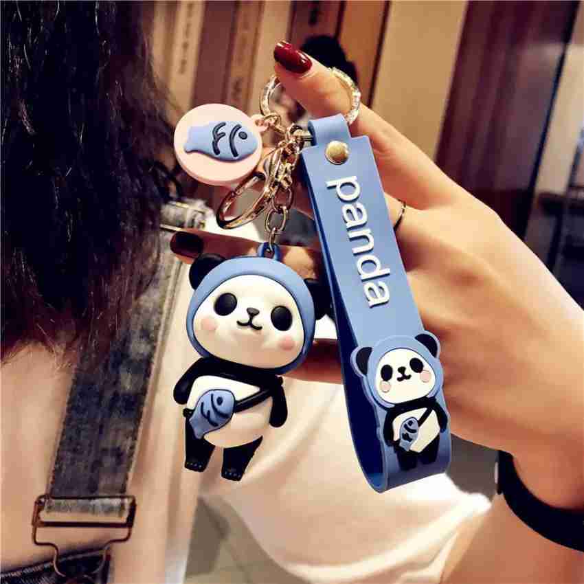 KYOP Cute 3D Black Panda Keychain With Charm Key Chain Price in India - Buy  KYOP Cute 3D Black Panda Keychain With Charm Key Chain online at