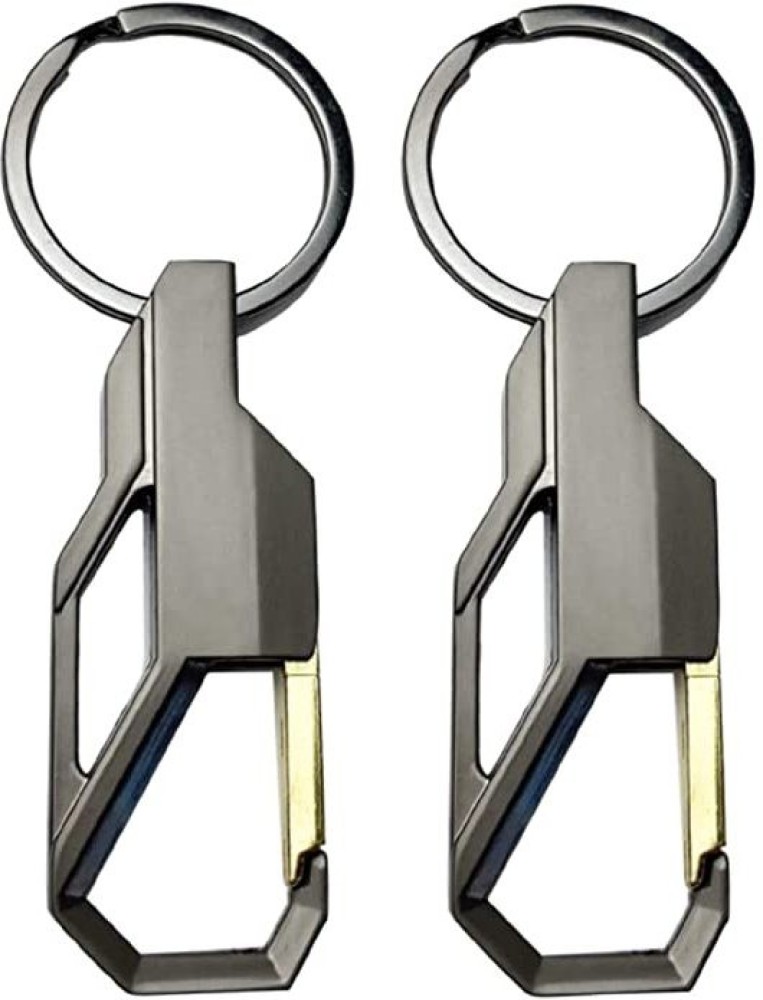 Gtrp Stainless Steel Keychain | Key Ring Hook Keychain Holder Pack Of 2 Key Chain