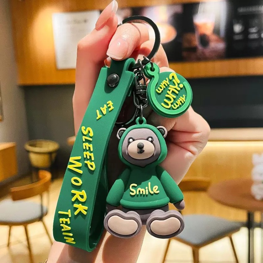 Cute hot sale bear keychain