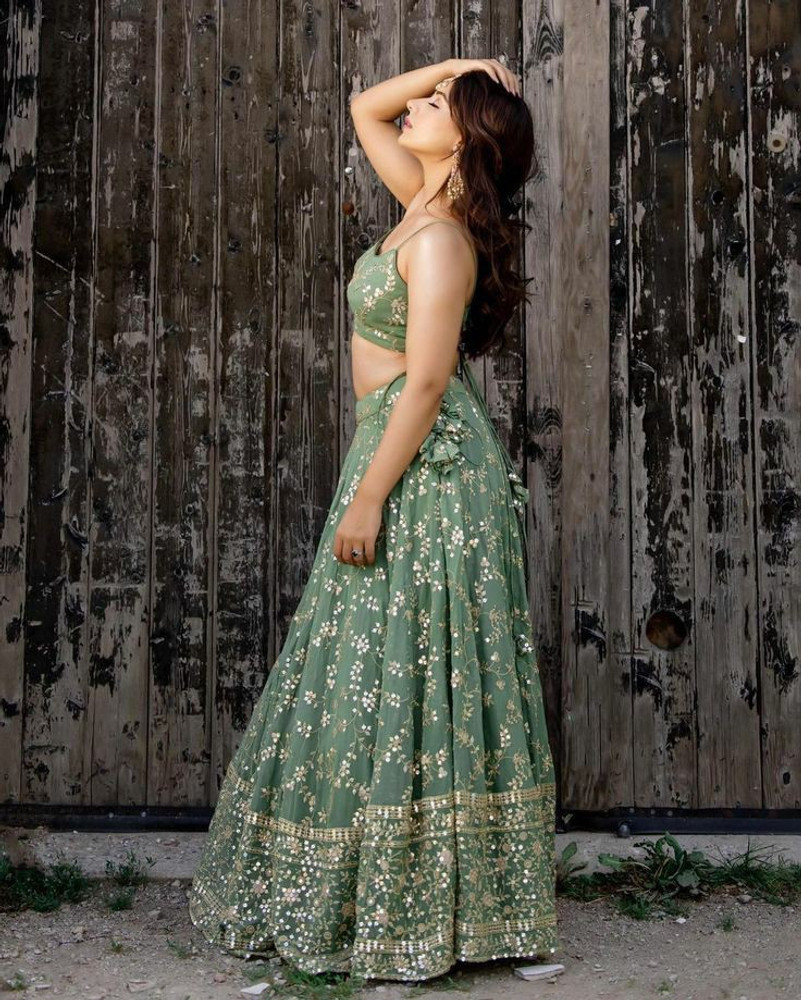 POPHATCH Embroidered Semi Stitched Lehenga \u0026 Crop Top - Buy POPHATCH  Embroidered Semi Stitched Lehenga \u0026 Crop Top Online at Best Prices in India  | Flipkart.com