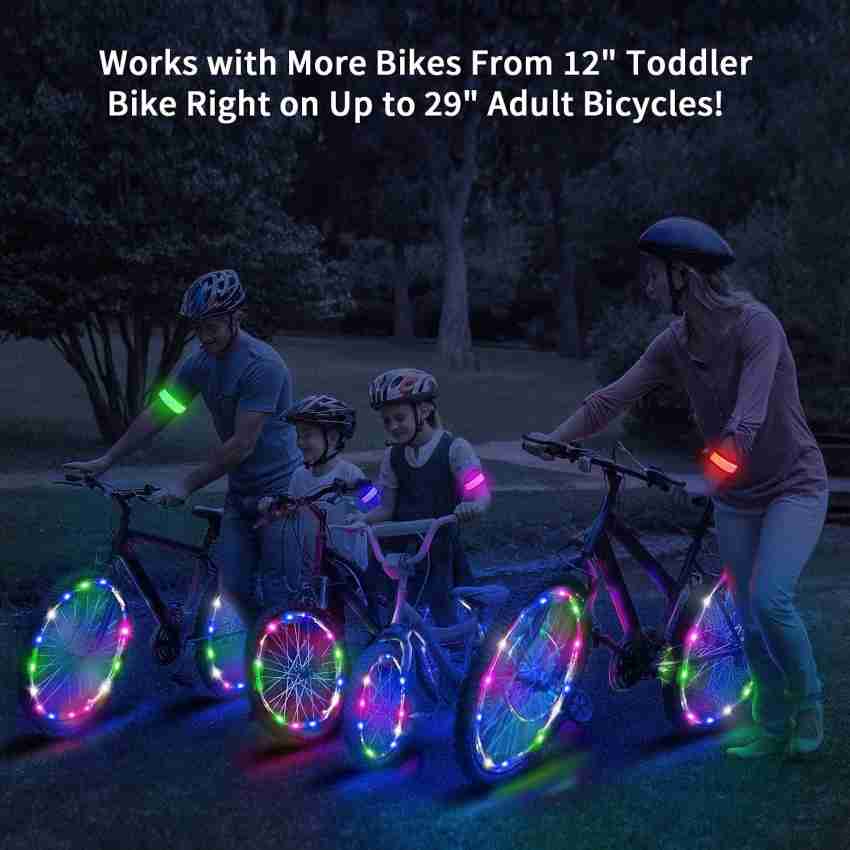 Linist LED Bicycle Wheel Light Bicycle Spoke Light with Batteries