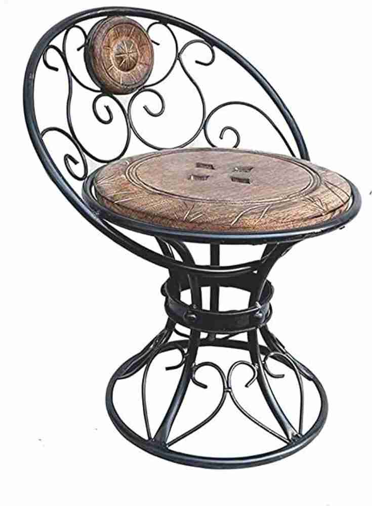 Iron and wood chairs best sale