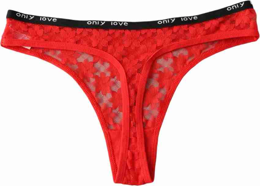 Redweds Fashion Women Thong Red Panty - Buy Redweds Fashion Women
