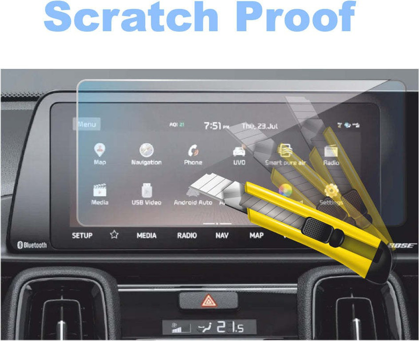 HELLOSCREEN Screen Guard for KIA SONET car dashboard
