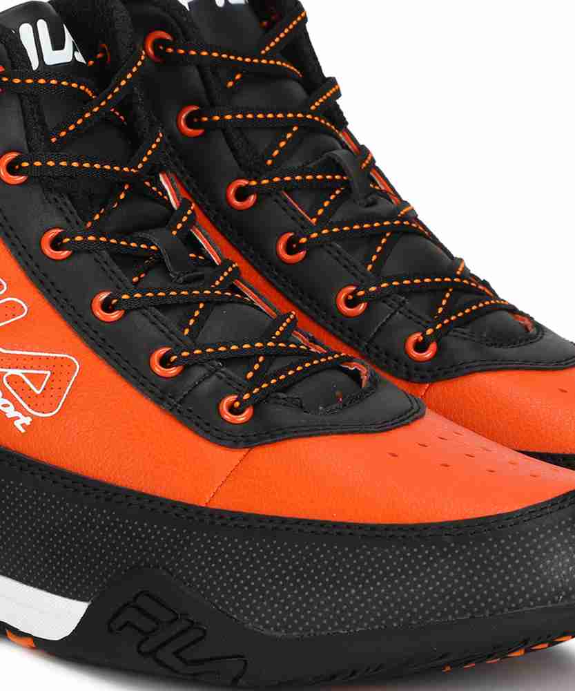 Fila men's black boots discount