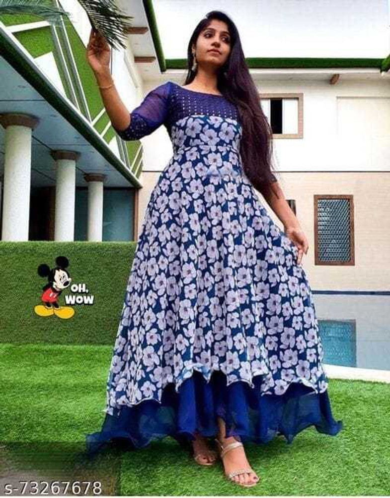 THE DIWA GARMENTS.MFG Anarkali Gown Price in India Buy THE DIWA