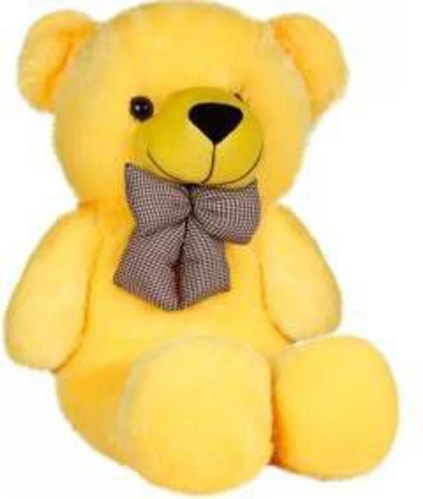 FUN2PLAY soft cute 2 feet teddy bear 61 cm Yellow 61 mm