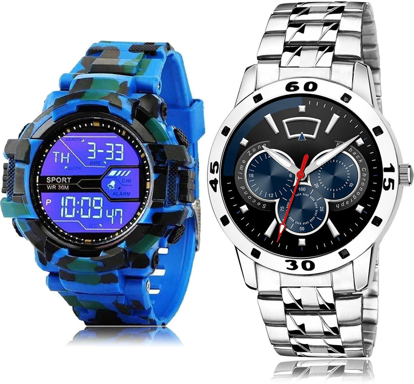 Analog digital watch combo shop