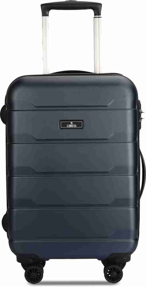 The Clownfish Jeffrey Series Polycarbonate Hard Case Suitcase 4 Wheel  Trolley Bag - Blue