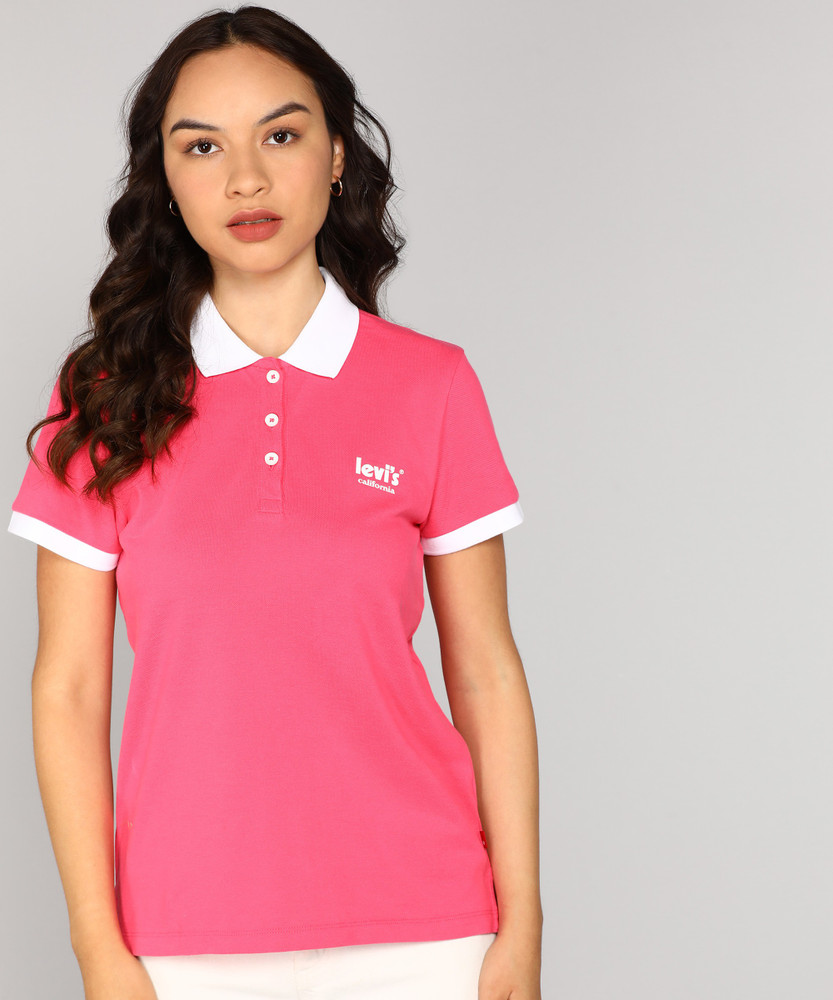 pink levis t shirt women's