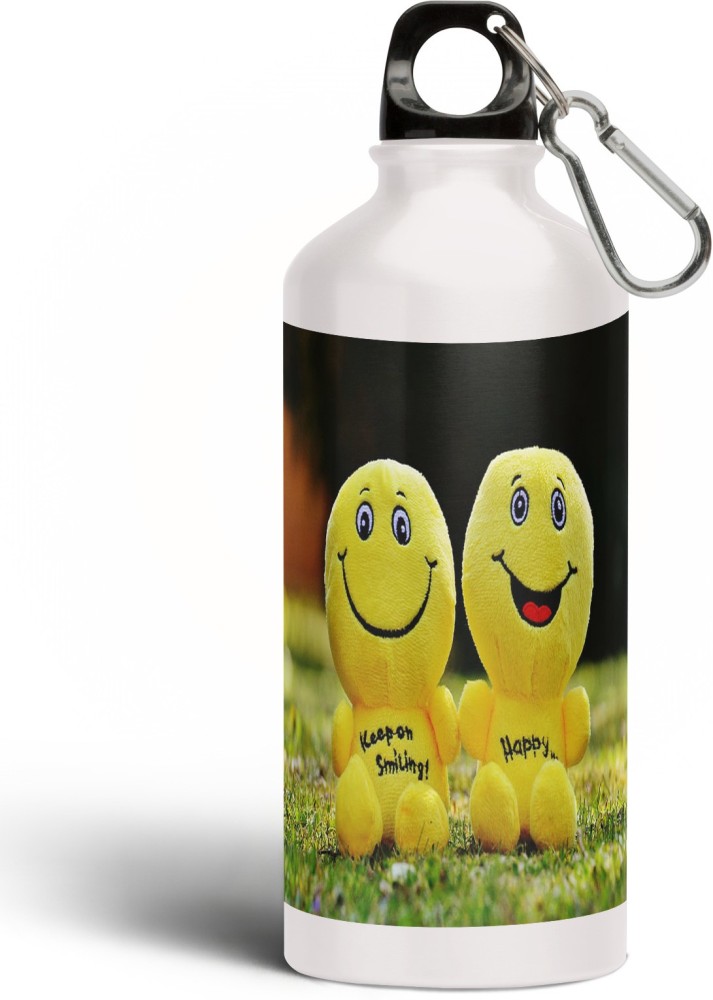 emoji smile stainless steel water bottle