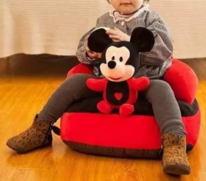 MentalLook Mickey Mouse Shape Baby sitter 45 cm Black Red L
