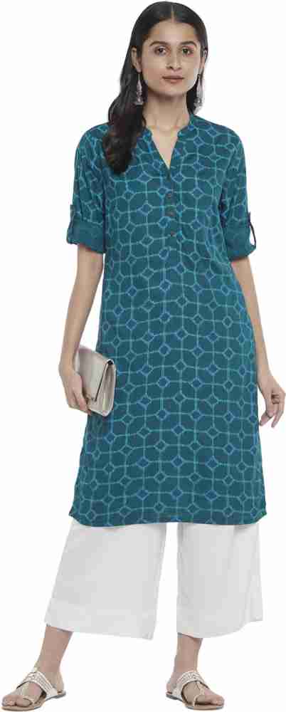 Rangmanch by Pantaloons Women Printed Straight Kurta - Buy