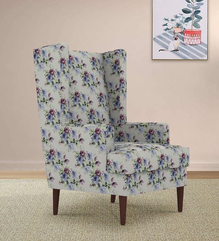 Multi colored wingback chair clearance
