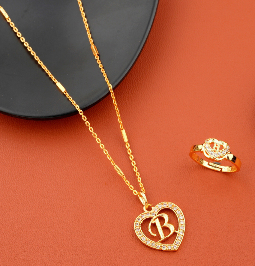 B name gold locket on sale
