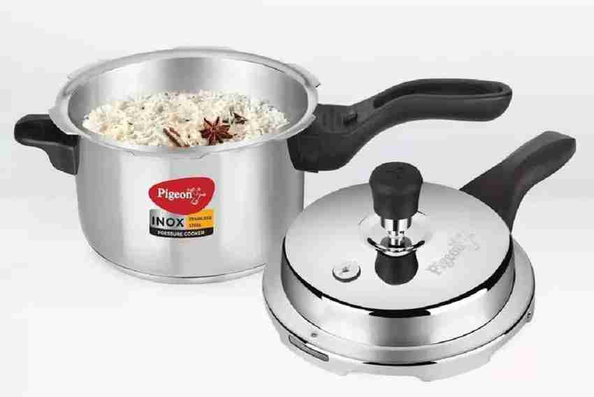 Pigeon inox stainless steel pressure cooker hotsell 5 l