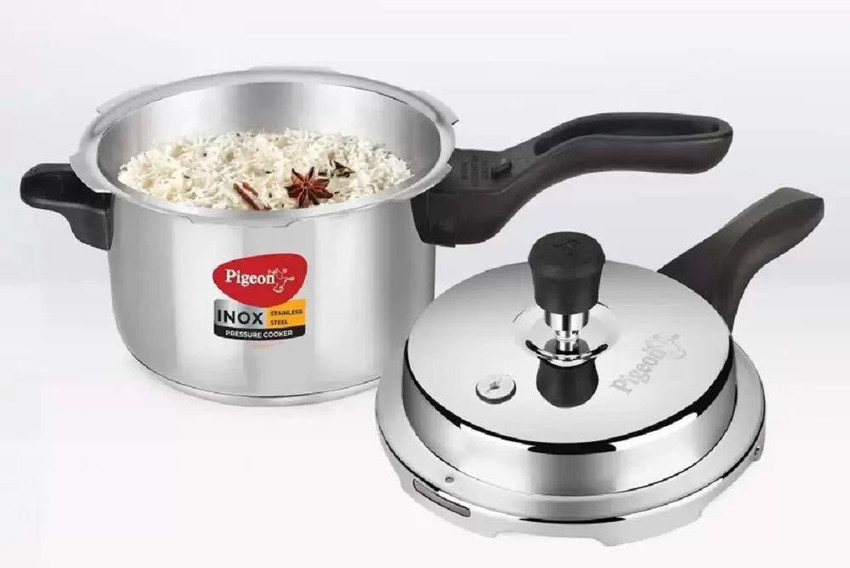 Pigeon inox stainless clearance steel pressure cooker
