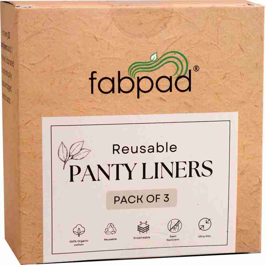 FabPad Reusable Washable Sanitary Cloth Panty Liners (Pack Of 3), Panty  Liner, Panty Pads, पैंटी लाइनर पैड - Glow By Tressmart, Dehradun