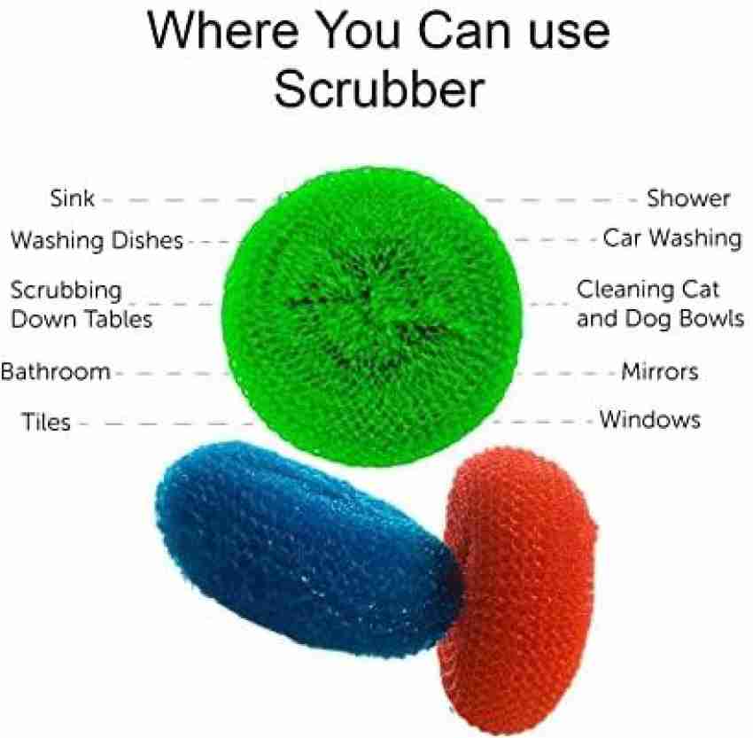 Plastic Scrubber Round Nylon Scrubbers for Pots and Pans