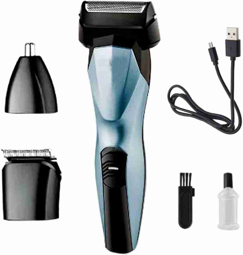 Usb Electric Hair Trimmer Rechargeable Shaver Razor Kemei Km-427 Led  Digital Display Cordless Adjustable Clipper