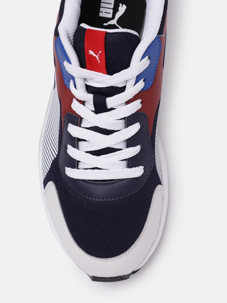 Puma blue clearance & red sneakers